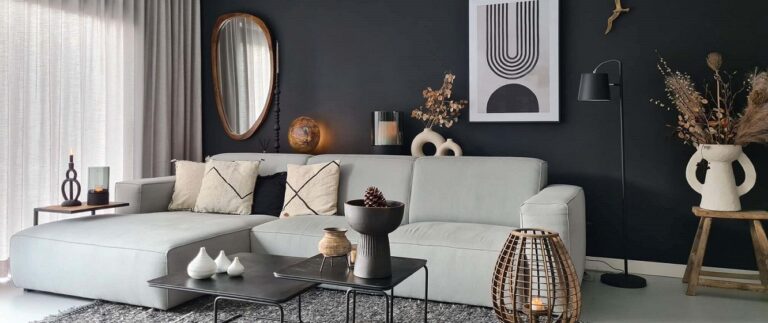 Een gezellige woonkamer met een sfeervol interieur