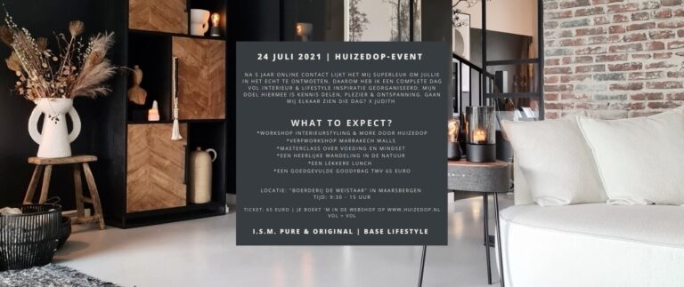 Het HUIZEDOP-event op 24 juli 2021