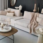 Een bank met ronde vormen een bank met ronde vormen