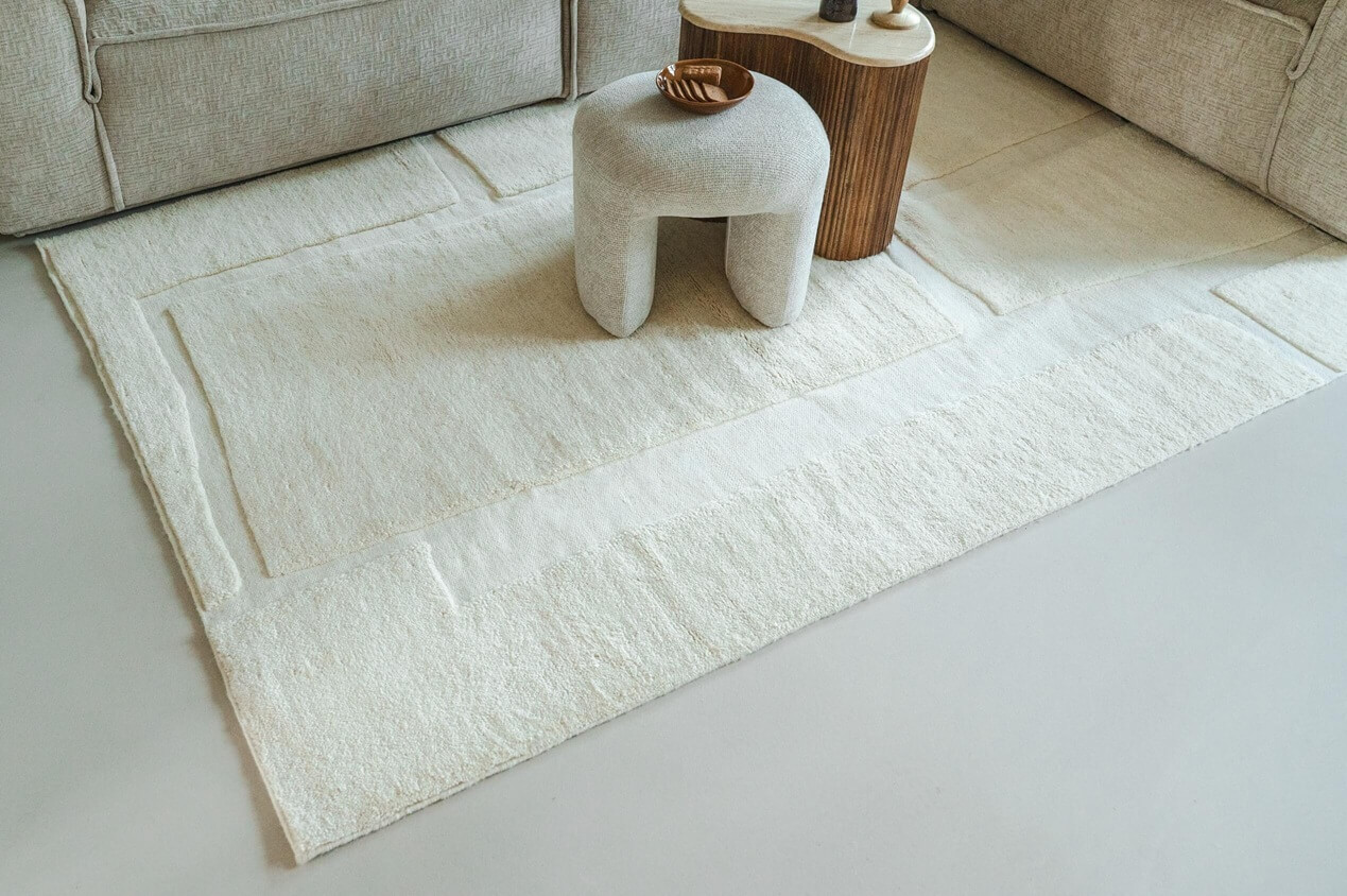 vloerkleed crème woonkamer huizedop vloerkledencollectie