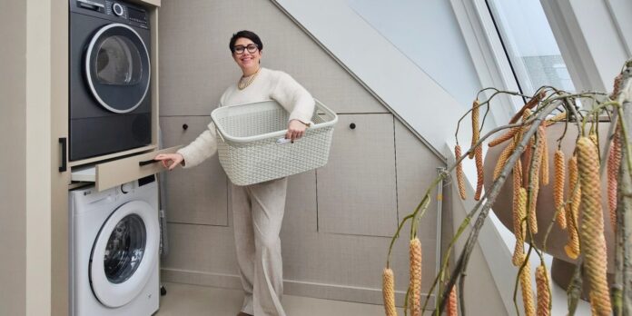 wasombouw zolder schuine wand luxbox interieurblog