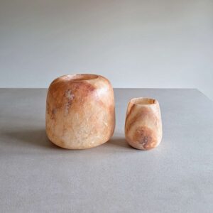 Alabaster set 21 | Rond XL & druppel S
