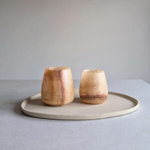 Alabaster druppel 2x L | Nr. 31