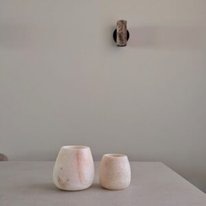 Alabaster waxinelichthouder set 19 | Druppel S & L
