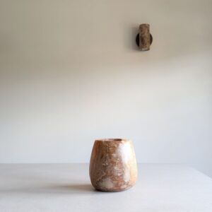bruine alabaster waxinelichthouder