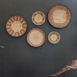 Wanddecoratie set 110 x 75 cm | Naturel & zwart
