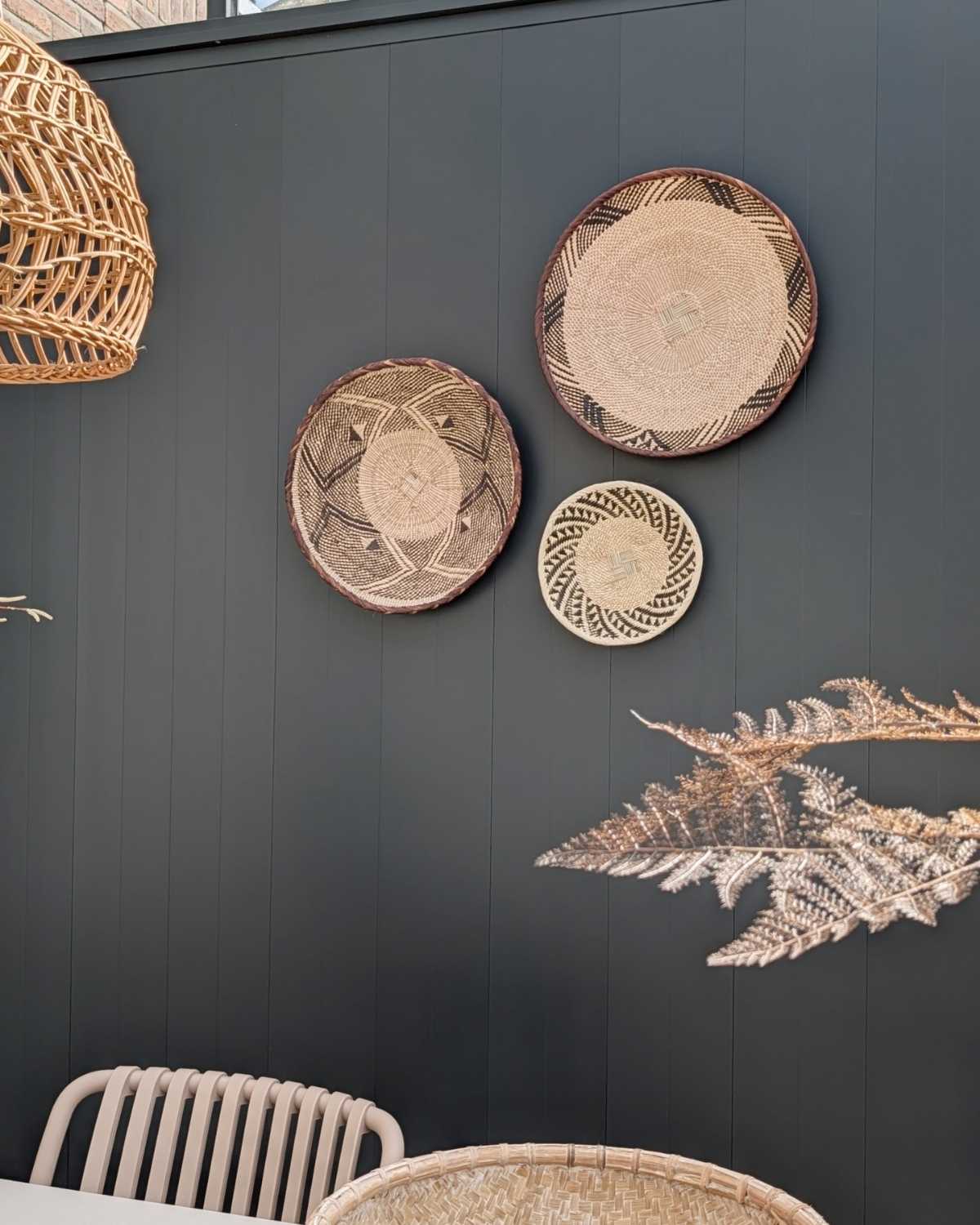 wanddecoratie ronde schalen