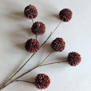 pompom tak groot donkerbruin