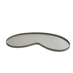beige dienblad plateau kidney