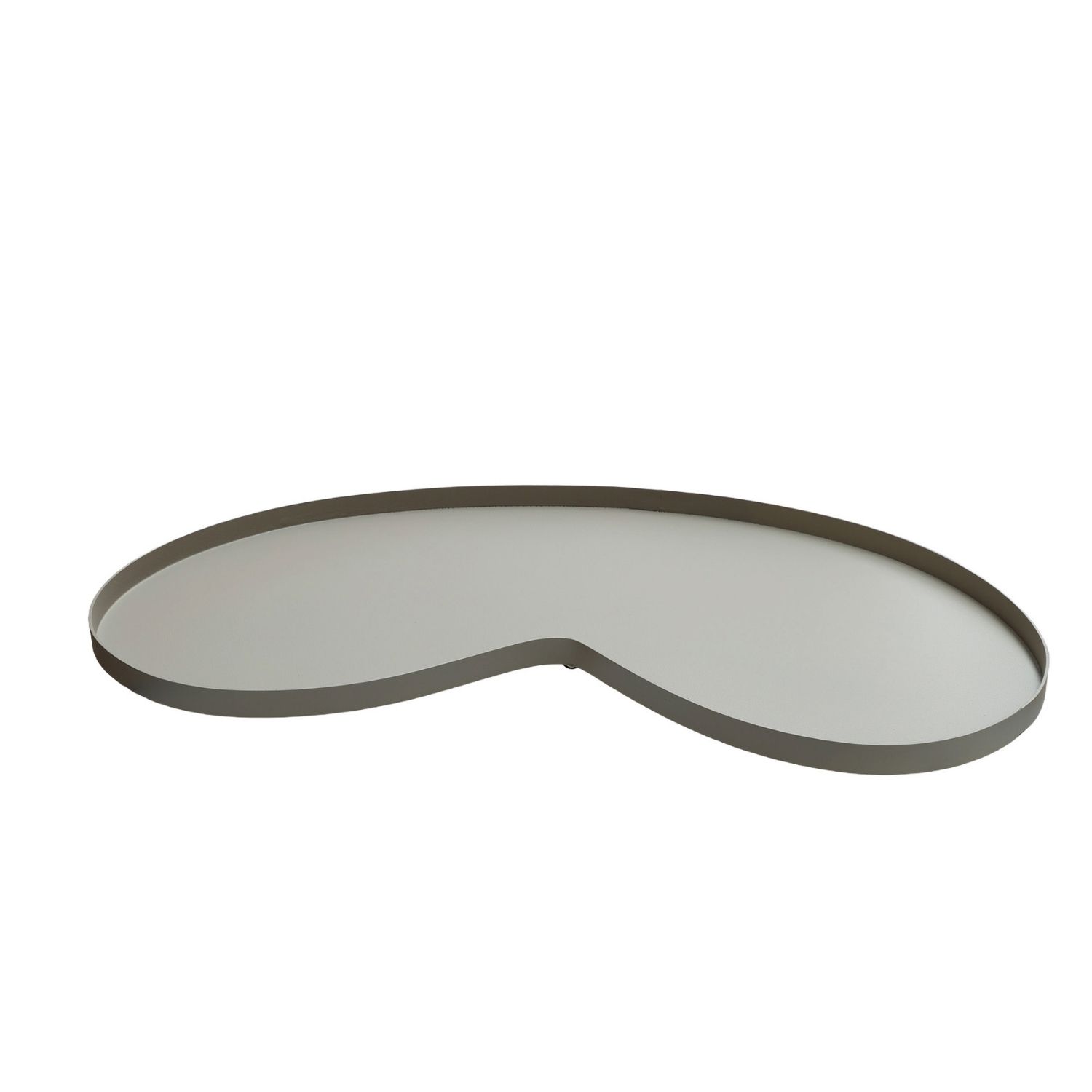 beige dienblad plateau kidney